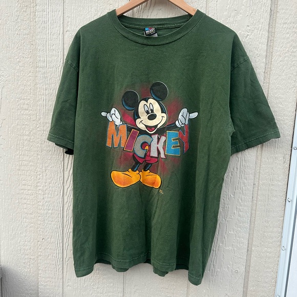 Disney Other - Vintage 80-90’s Disney Unlimited Mickey Mouse Big letters Printed Men’s Shirt